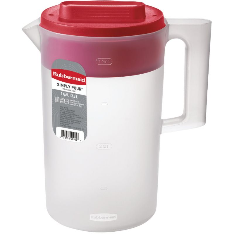 Rubbermaid Simply Pour Pitcher 1 Gal., Clear