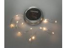 Everlasting Glow Solar Mason Jar Lid With String Lights Warm White