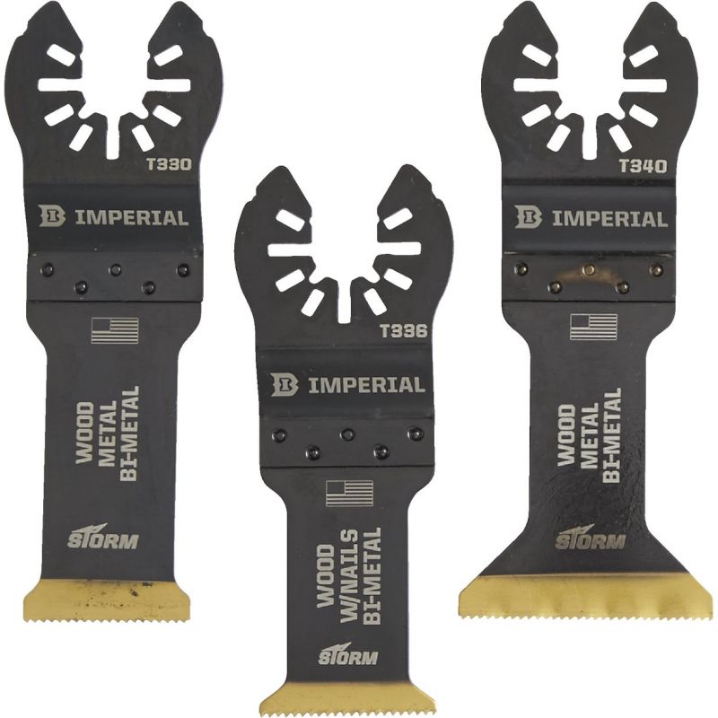 Imperial Blades ONE FIT 3-Piece STORM Oscillating Blade Assortment