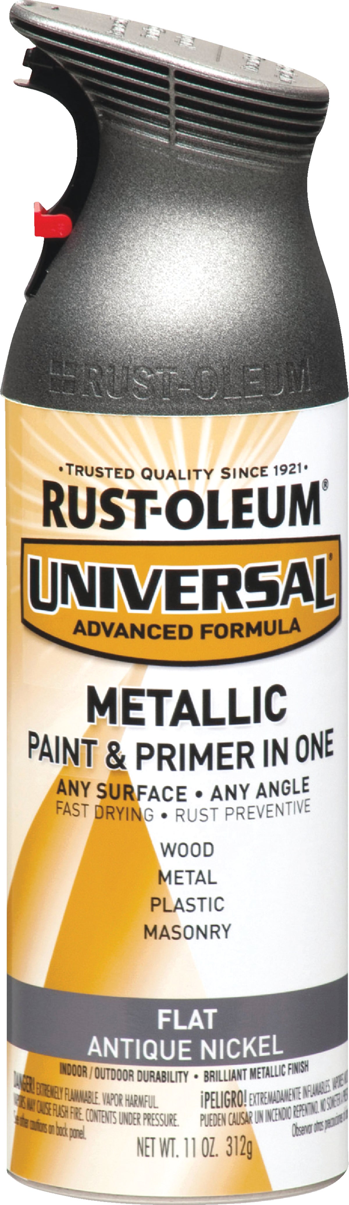 Titanium Silver, Rust-Oleum Universal All Surface Interior/Exterior  Metallic Spray Paint, 11 oz