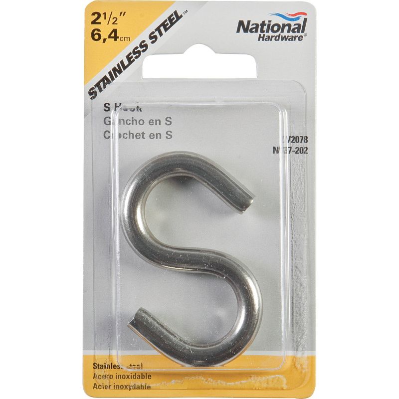 National Stainless Steel Open S Hook