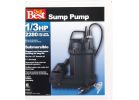 Do it Best Cast-Iron Submersible Sump Pump 1/3 HP, 2280 GPH