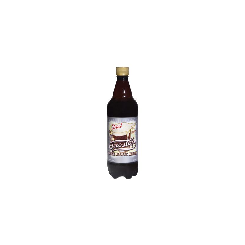 Frostop 512042 Diet Root Beer, Creamy Flavor, 24 oz Bottle