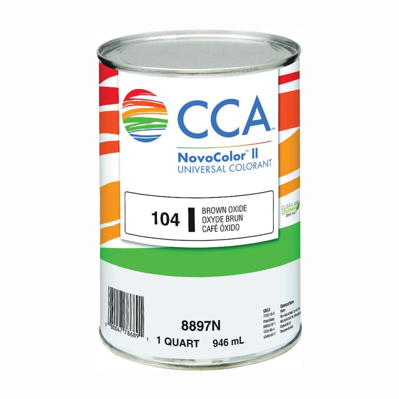 CCA NovoColor II Series 076.008897N.005 Universal Colorant, Brown, Liquid, 1 qt Brown
