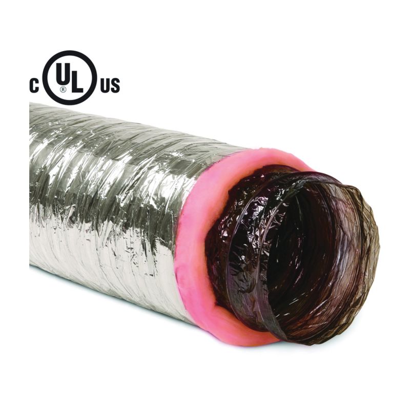 Imperial MEA-0425 Air Duct, 25 ft L, Polyester, Silver