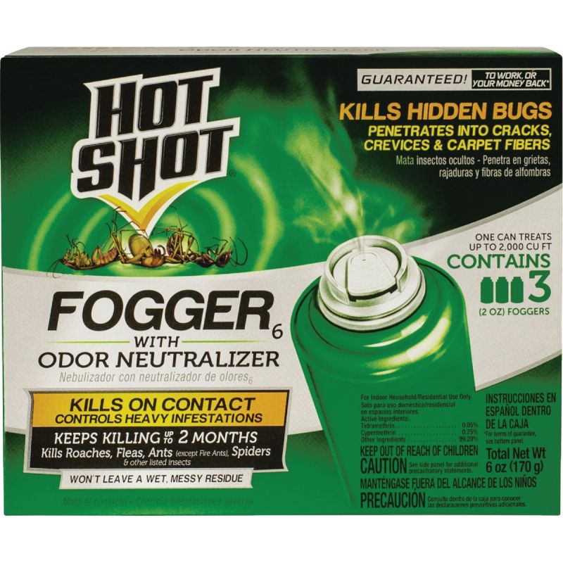 Hot Shot Indoor Insect Fogger With Odor Neutralizer 2 Oz.