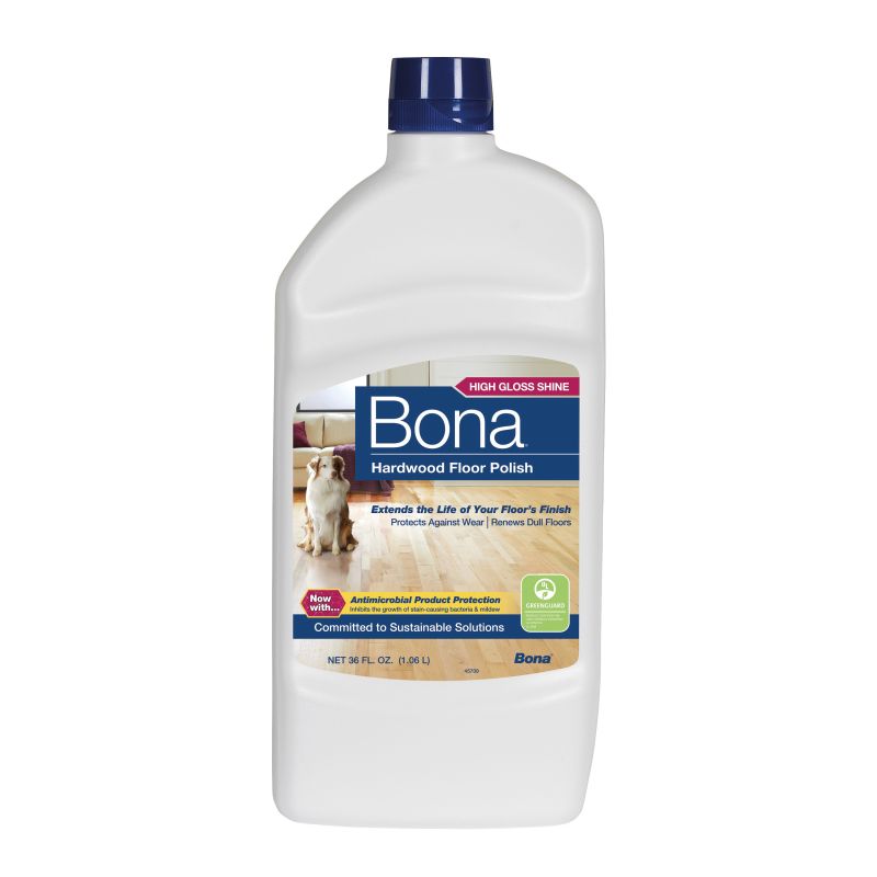 Bona WP510059001 Floor Polish, 36 oz, Liquid, Fresh, White White