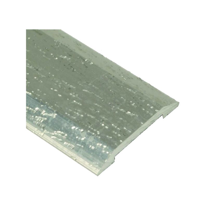 Shur-Trim FA1142HSI06 Seam Binder, 6 in L, 1-1/4 in W, Flat Surface, Aluminum, Silver