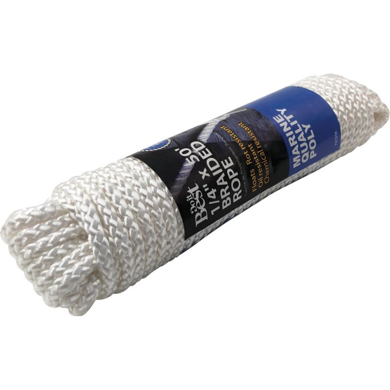 Do it Best Braided Polypropylene Packaged Rope White