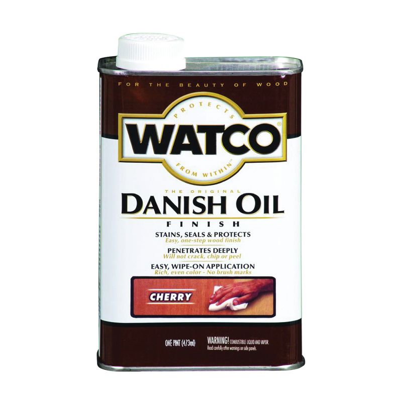 Watco 65251 Danish Oil, Cherry, Liquid, 1 pt, Can Cherry