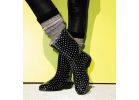 Sloggers Women&#039;s Rain &amp; Garden Rubber Boot Size 7, Black/White