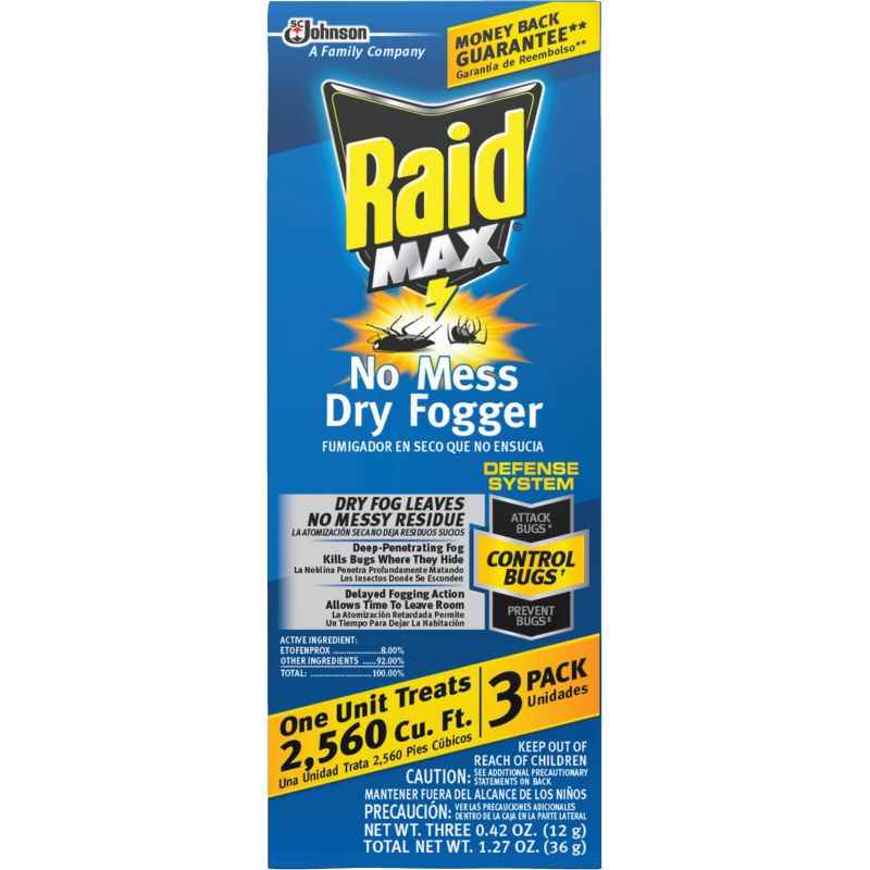 Raid Fumigator Indoor Insect Fogger 0.35 Oz.