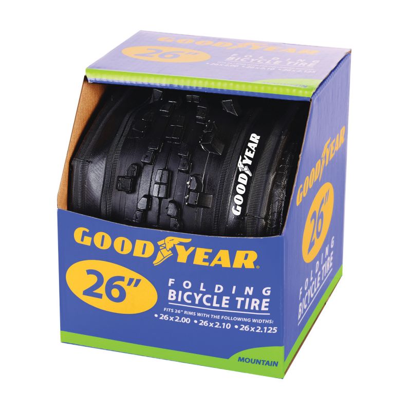 Kent 91059 Mountain Bike Tire, Folding, Black, For: 26 x 2 to 2.10 to 2-1/8 in Rim Black (Pack of 2)