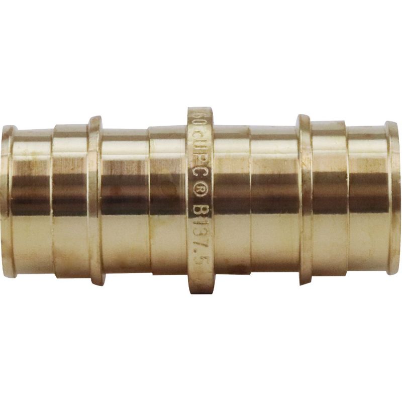 Apollo Retail Brass PEX Coupling 3/4 In. Barb X 3/4 In. Barb