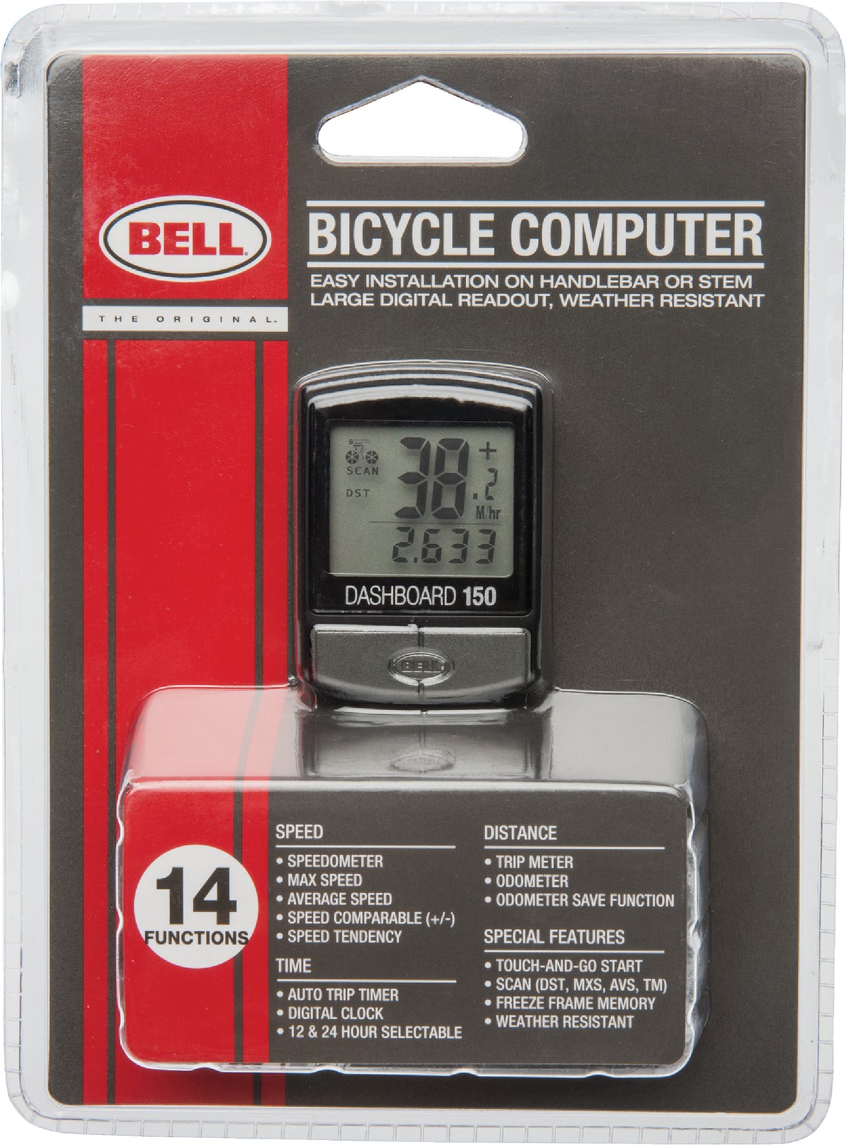 Buy Bell Sports 14-Function Bicycle Speedometer/Odometer Computer Black ... - I 392Db720f23e40aD9bb7e1b47b32D743