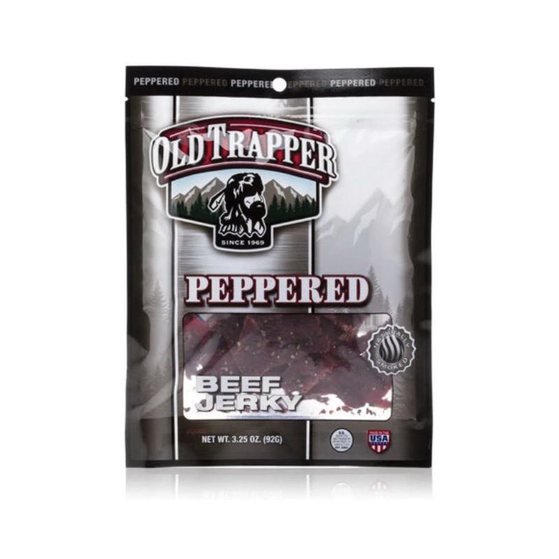 Old Trapper 221651 Beef Jerky, Peppered, 4 oz