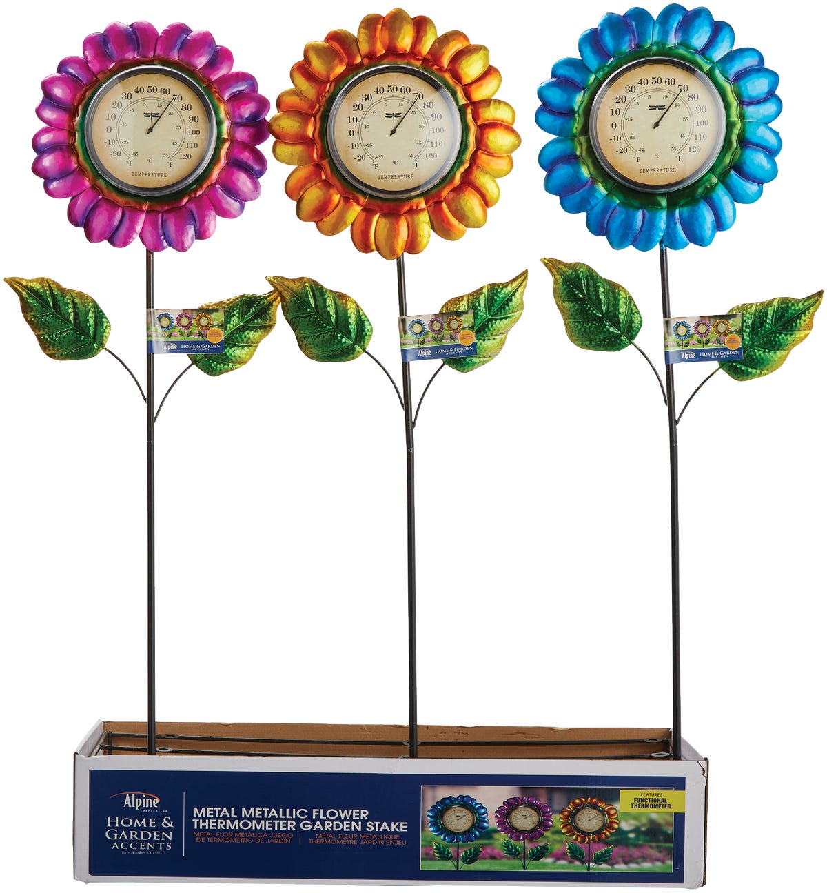 Bee Thermometer Garden Stake