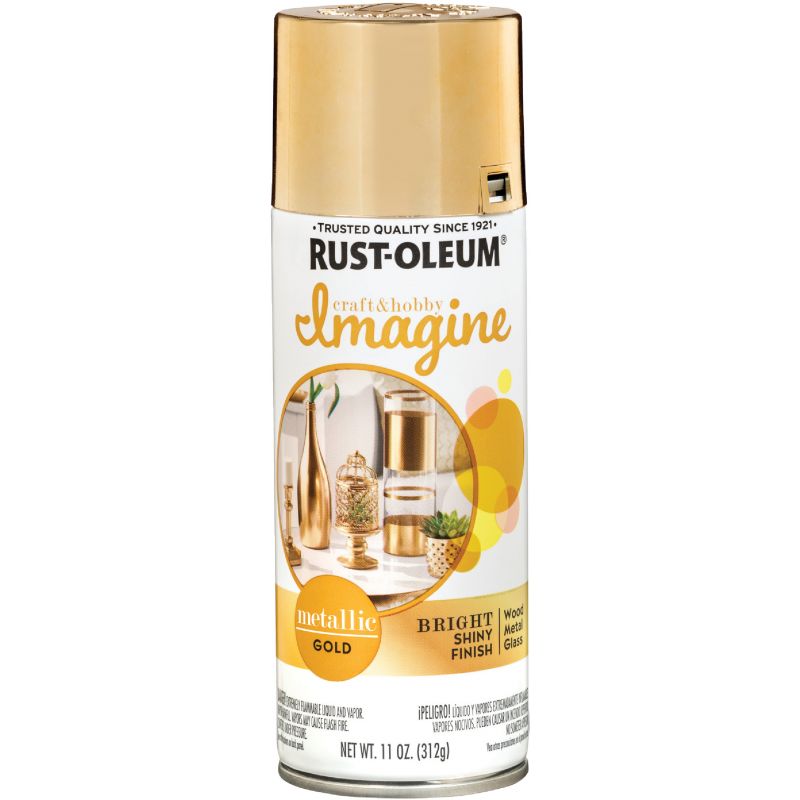 Rust-Oleum Imagine Metallic Spray Paint Gold, 11 Oz.