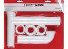 Lasco Plastic End Outlet Waste 1-1/2 In. OD X 16 In.