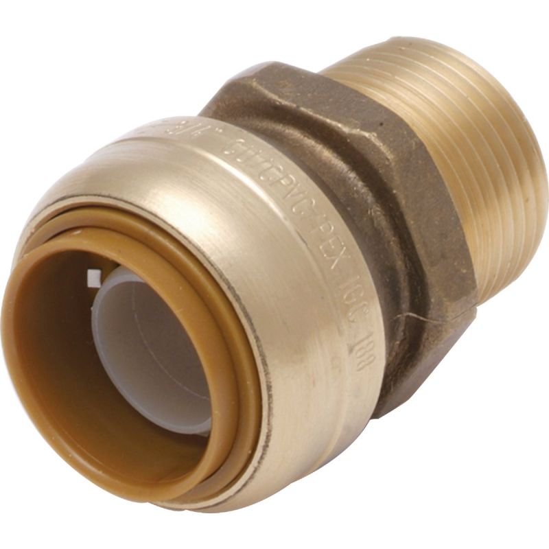 SharkBite Push-to-Connect Brass Male Adapter 1 In. X 1 In. MNPT