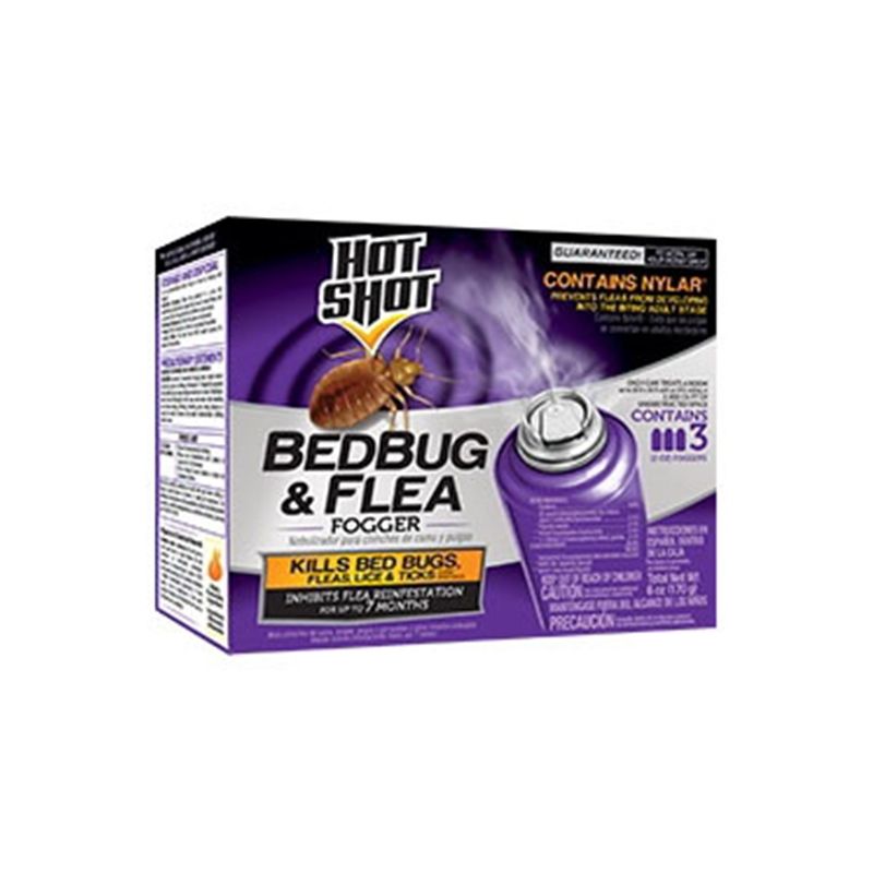 Hot Shot HG-95911 Bed Bug and Flea Fogger, 2000 cu-ft Coverage Area, White White