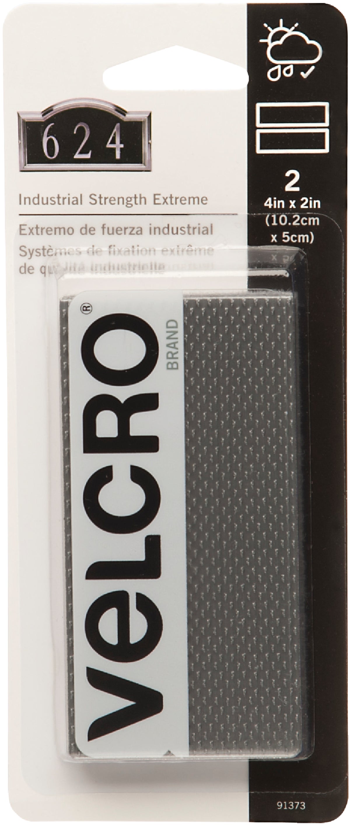 Buy VELCRO Brand Industrial Strength Extreme Hook & Loop Strip Titanium