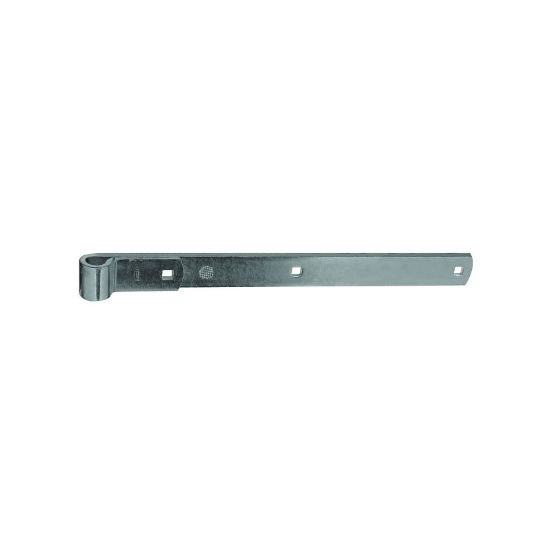 National Hardware N168-336 Strap Hinge, 1/4 in Thick Leaf, Steel, Zinc, 200 lb