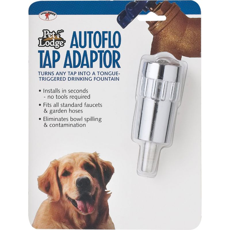 Pet Lodge Autoflo Tap Adaptor Automatic Pet Waterer Stainless Steel