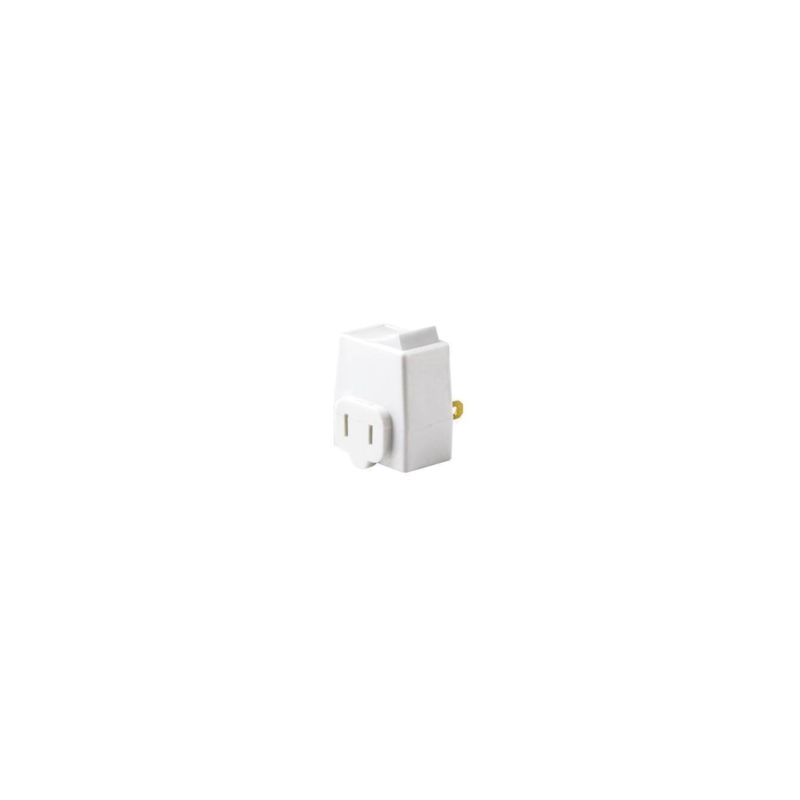 Leviton 1469-W Switch Tap, 13 A, 125 V, 1-15R, White White