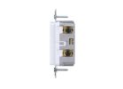 Eaton TR7734W-KB-L Duplex Outlet, 2 -Pole, 15 A, 125 V, Back, Side Wiring, NEMA: 5-15R, White White