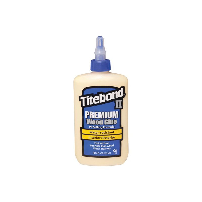 Titebond II 5003 Wood Glue, Yellow, 8 oz Bottle Yellow