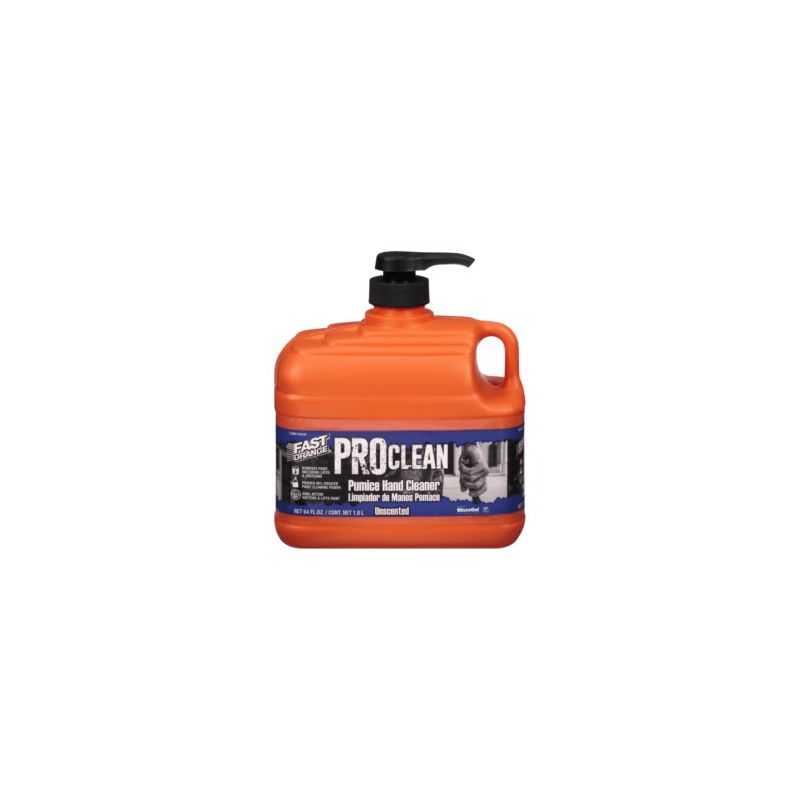 Fast Orange 65230 Hand Cleaner with Pump, Gray, Floral, 64 fl-oz, Bottle Gray