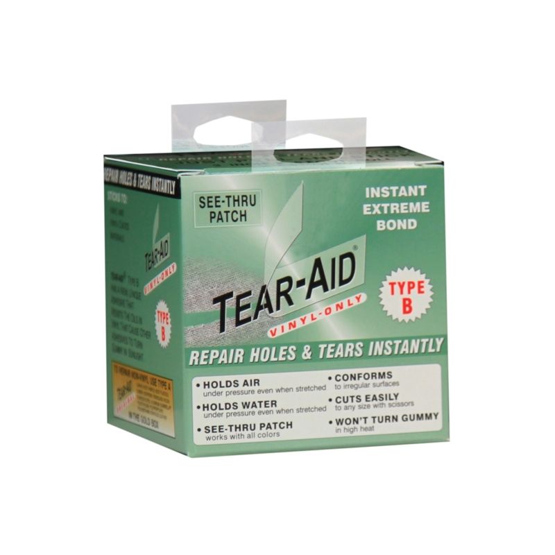 Tear-Aid D-KIT-B03-100 Vinyl Inflatable Repair Kit, B, Clear Clear