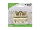 National Hardware N236-034 Spring Hinge, Steel, Bright Brass, 15 lb
