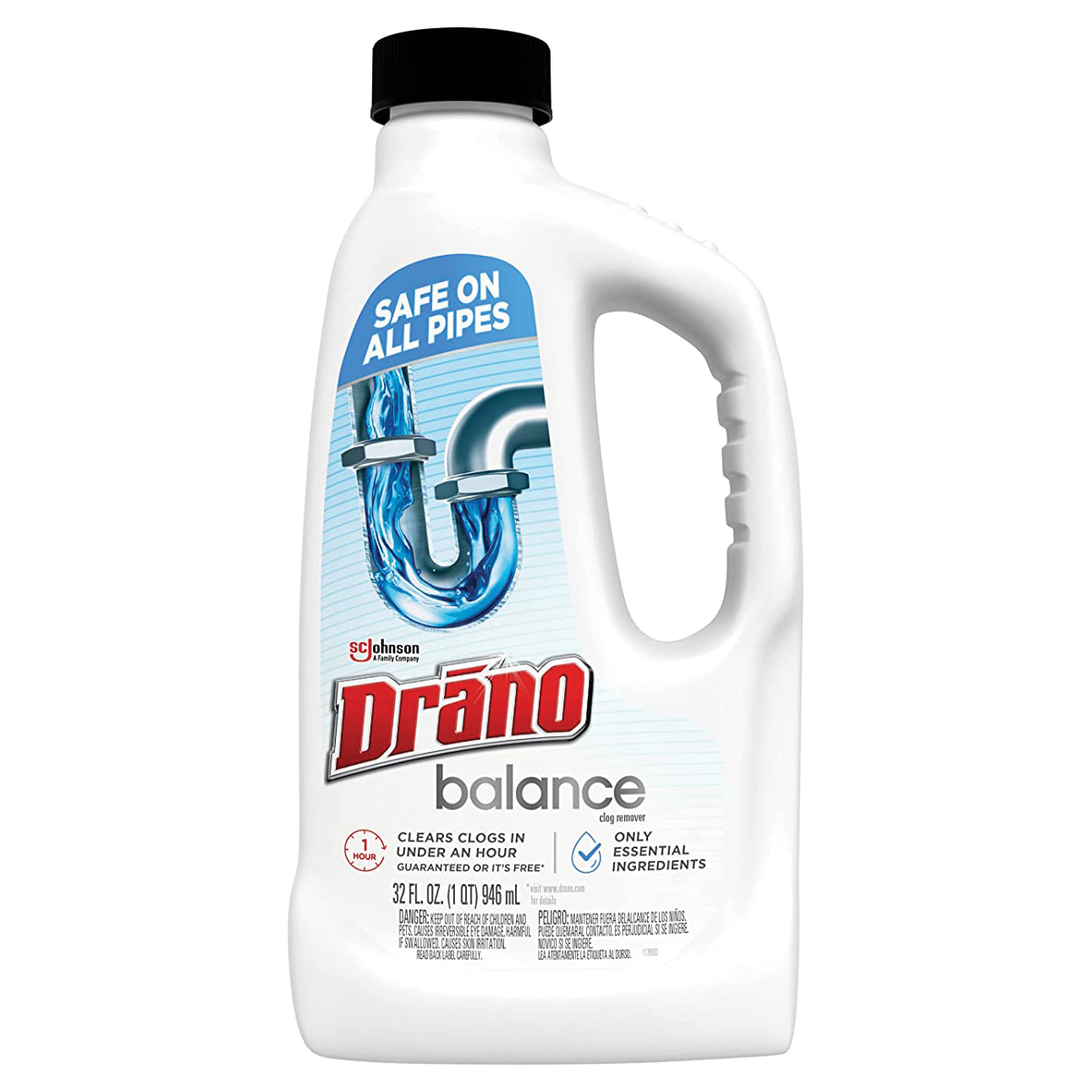 Drano liquid clog remover sjn335712 32oz bottles case of 12 replaces  DVOCB001169 and SJN000116