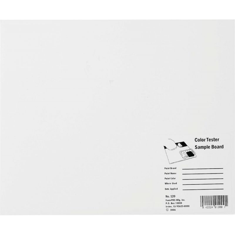 FoamPro Color Tester Sample Board (Pack of 24)