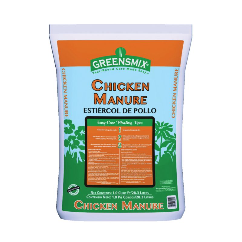 Greensmix WGM03225 Chicken Manure, 1 cu-ft, Bag
