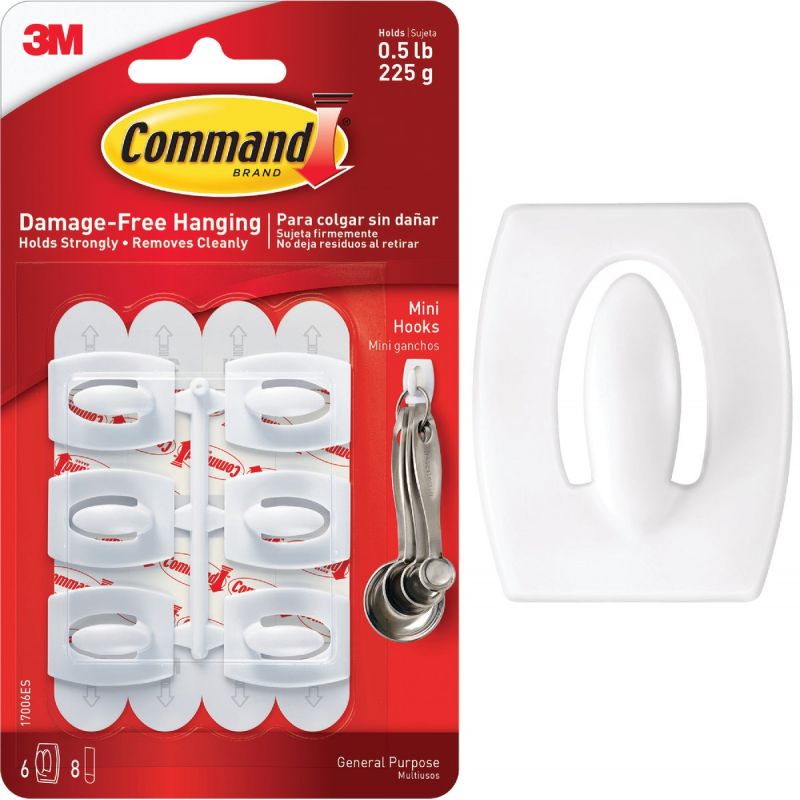 Buy Command Mini Adhesive Hook White
