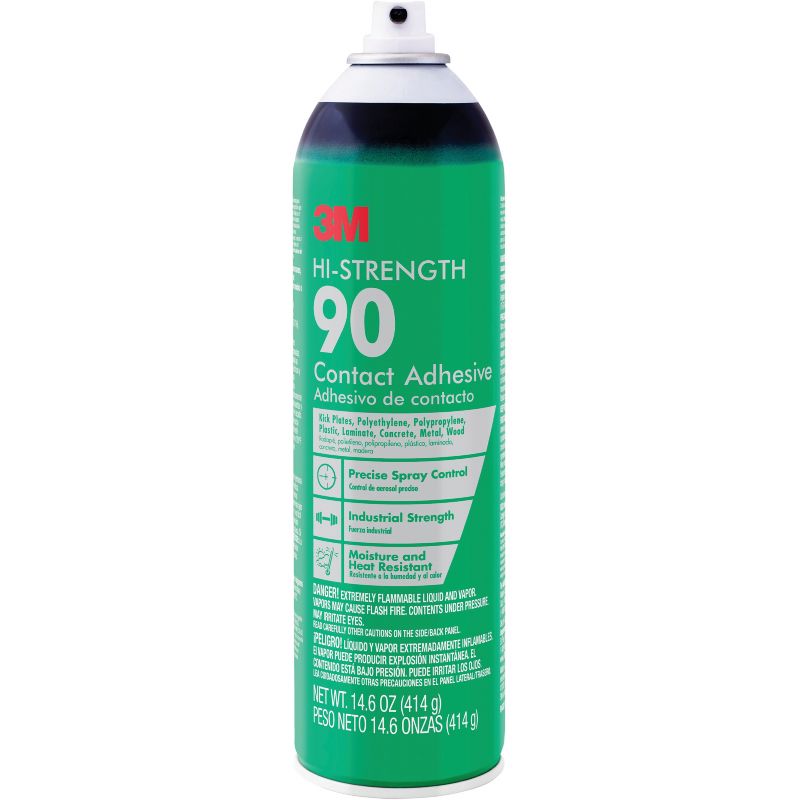 3M Hi-Strength 90 Spray Adhesive Clear, 16.6 Oz.
