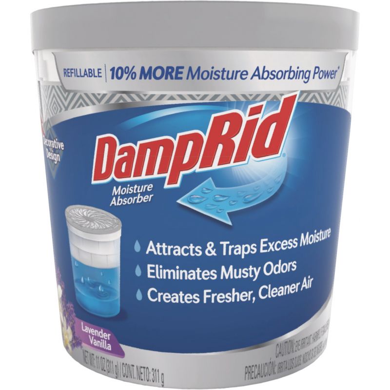 DampRid Refillable Moisture Absorber &amp; Remover 11 Oz., 250 Sq. Ft. To 1000 Sq. Ft.