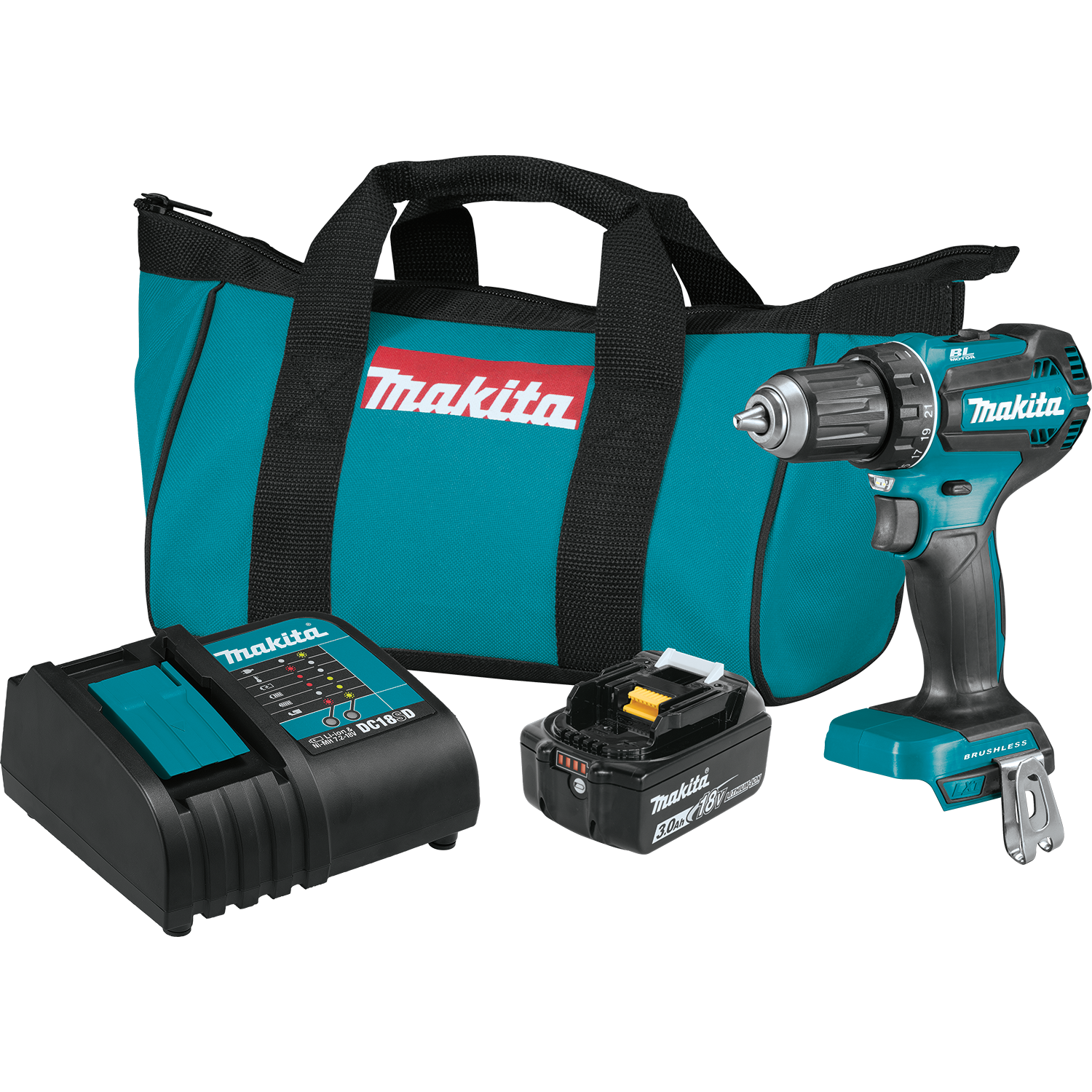 Frost Lodge Parcel Buy Makita LXT XFD13SM1 Cordless Driver and Drill, Battery Included, 18 V,  4 Ah, 1/2 in Chuck