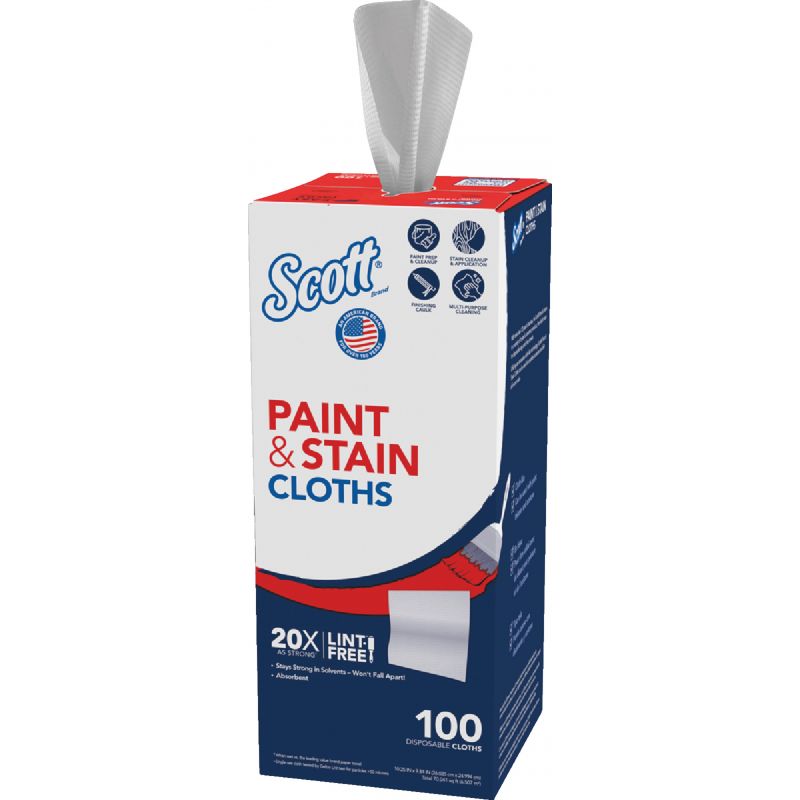 Scott Paint &amp; Stain Cloth Rags 9.84 In. X 10.25 In., White
