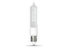 Feit Electric BPQ75/CL/MC/CAN Halogen Bulb, 75 W, Candelabra E11 Lamp Base, T4 Lamp, 3000 K Color Temp