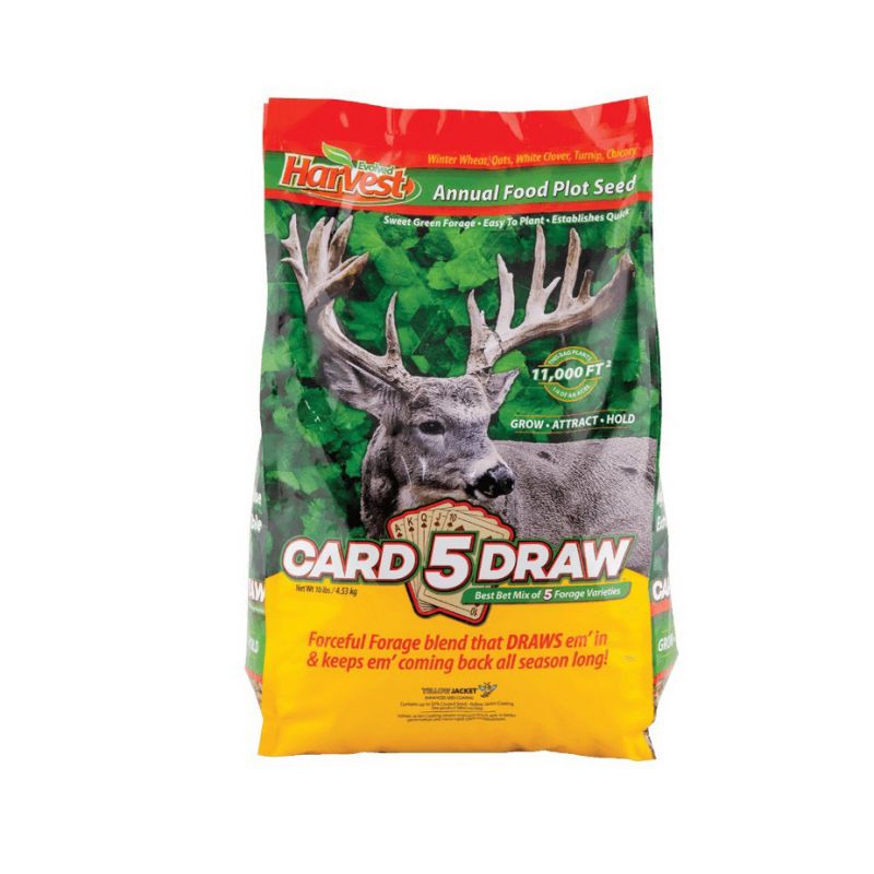Evolved 5 Card Draw EVO73028 Food Plot Seed, Sweet Flavor, 10 lb (Pack of 3)