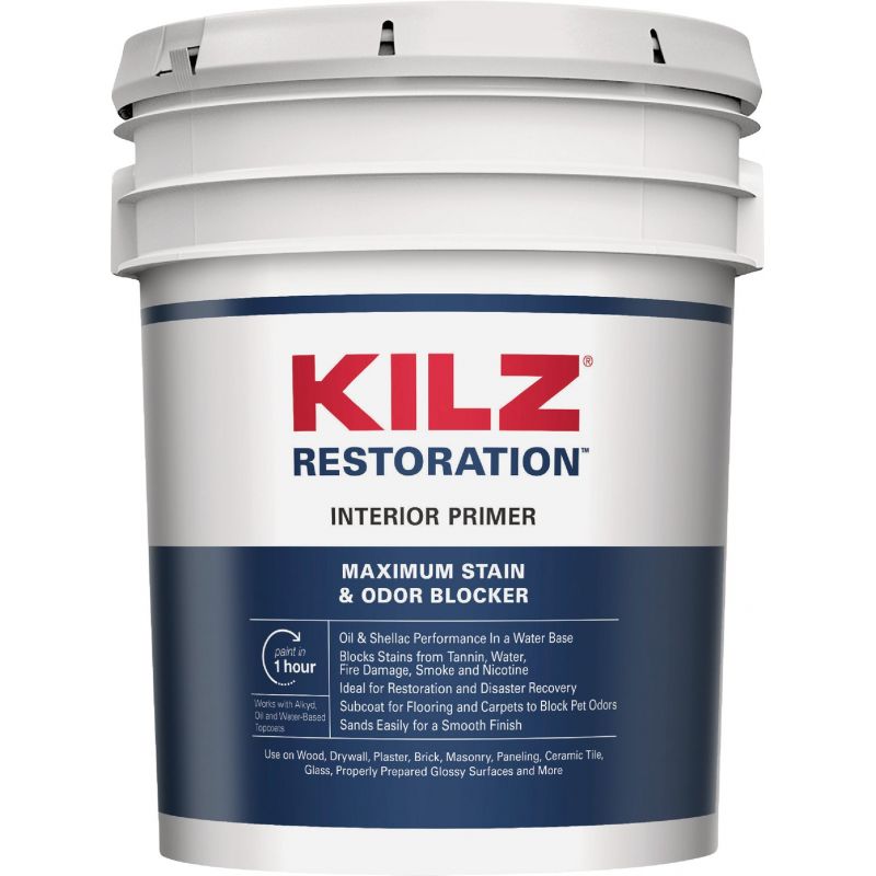 Kilz Restoration Interior Primer White, 5 Gal.