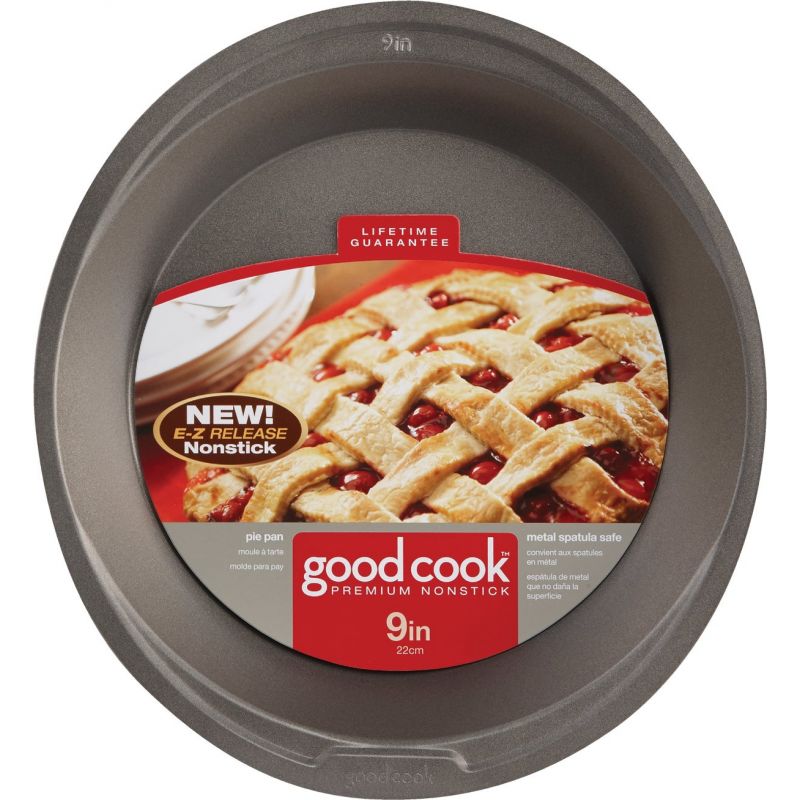 Goodcook E-Z Release Non-Stick Pie Pan Gray, Regular