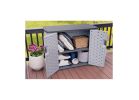 Suncast Backyard Oasis BMEO1000 Deck Box, 49-3/4 in W, 23-1/2 in D, 38 in H, Resin, Dove Gray Dove Gray