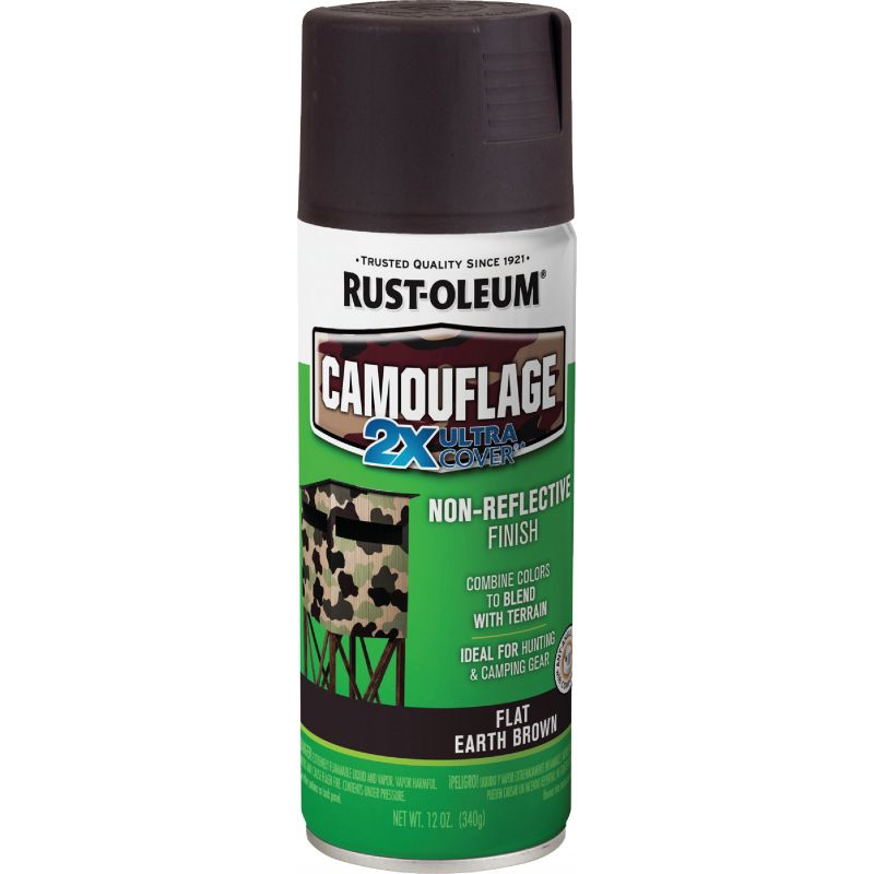 Rust-Oleum Specialty 2X Ultra Cover Spray Paint Earth Brown, 12 Oz.