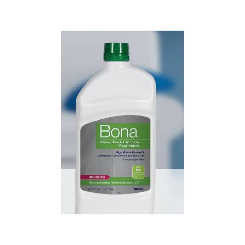 Bona WT760051161 Floor Polish, 32 oz, Liquid, White White