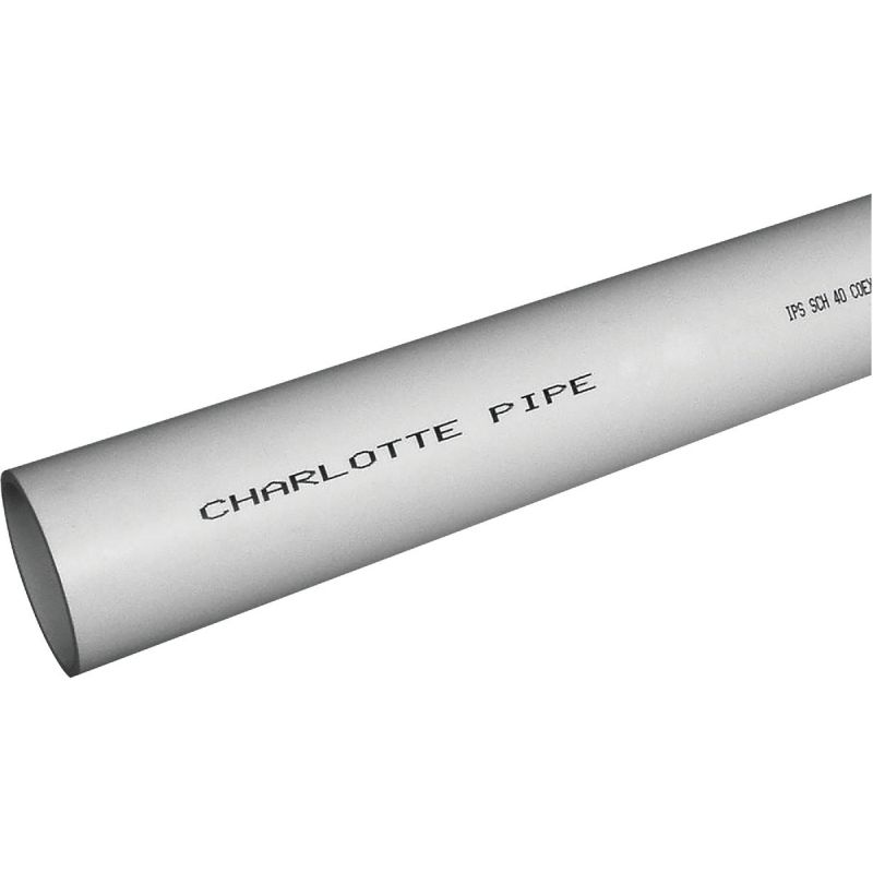 Charlotte Pipe Non-Pressure PVC-DWV Cellular Core Pipe 4 In. X 5 Ft., White
